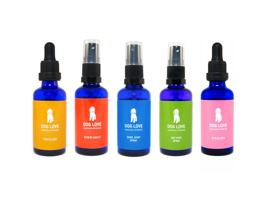 Dog Love Hot Spot Spray, Sore Joint, Paw Elixir, Eye Elixir