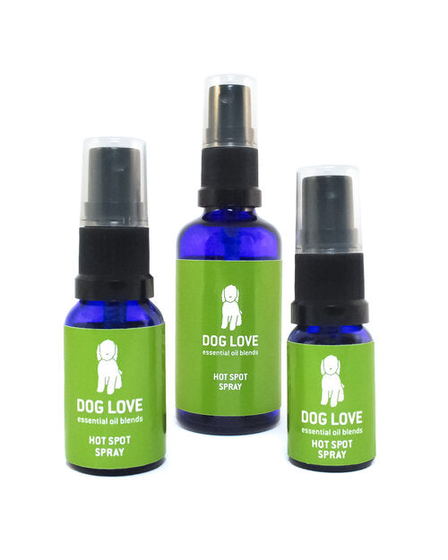 Essential oil for shop dog hot spots